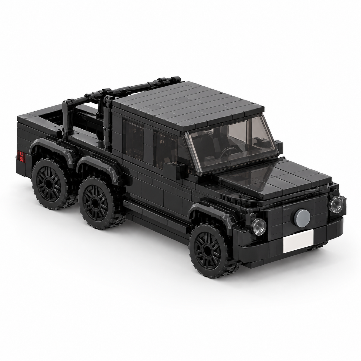 Black 6x6 Off-Roader brick car