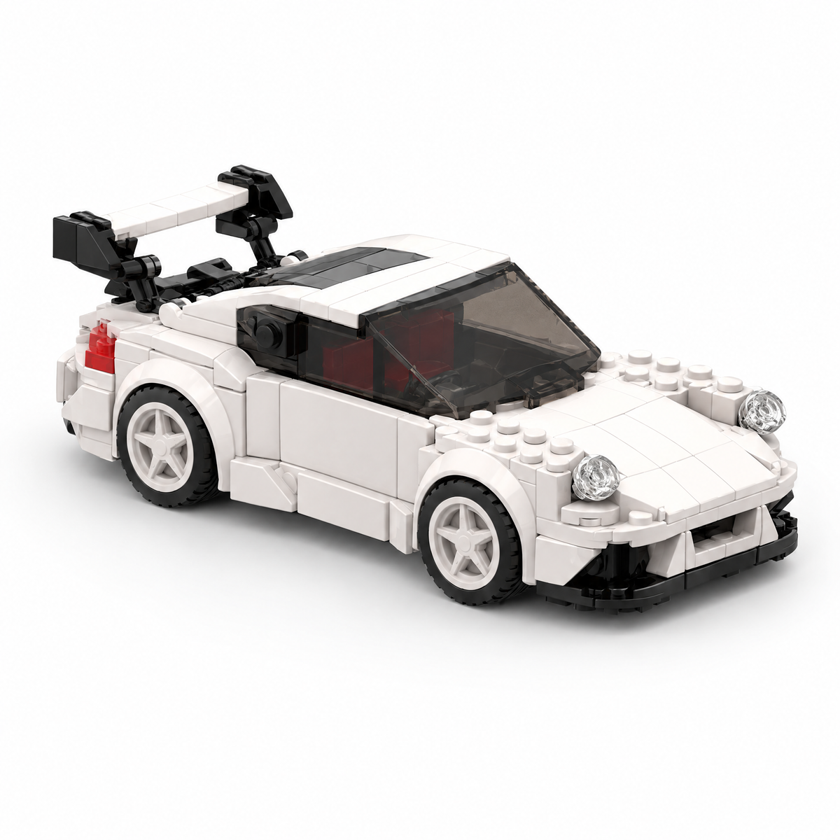 White Classic GT Sport brick car