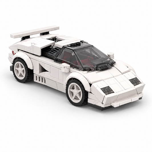 White Wedge Supercar brick car