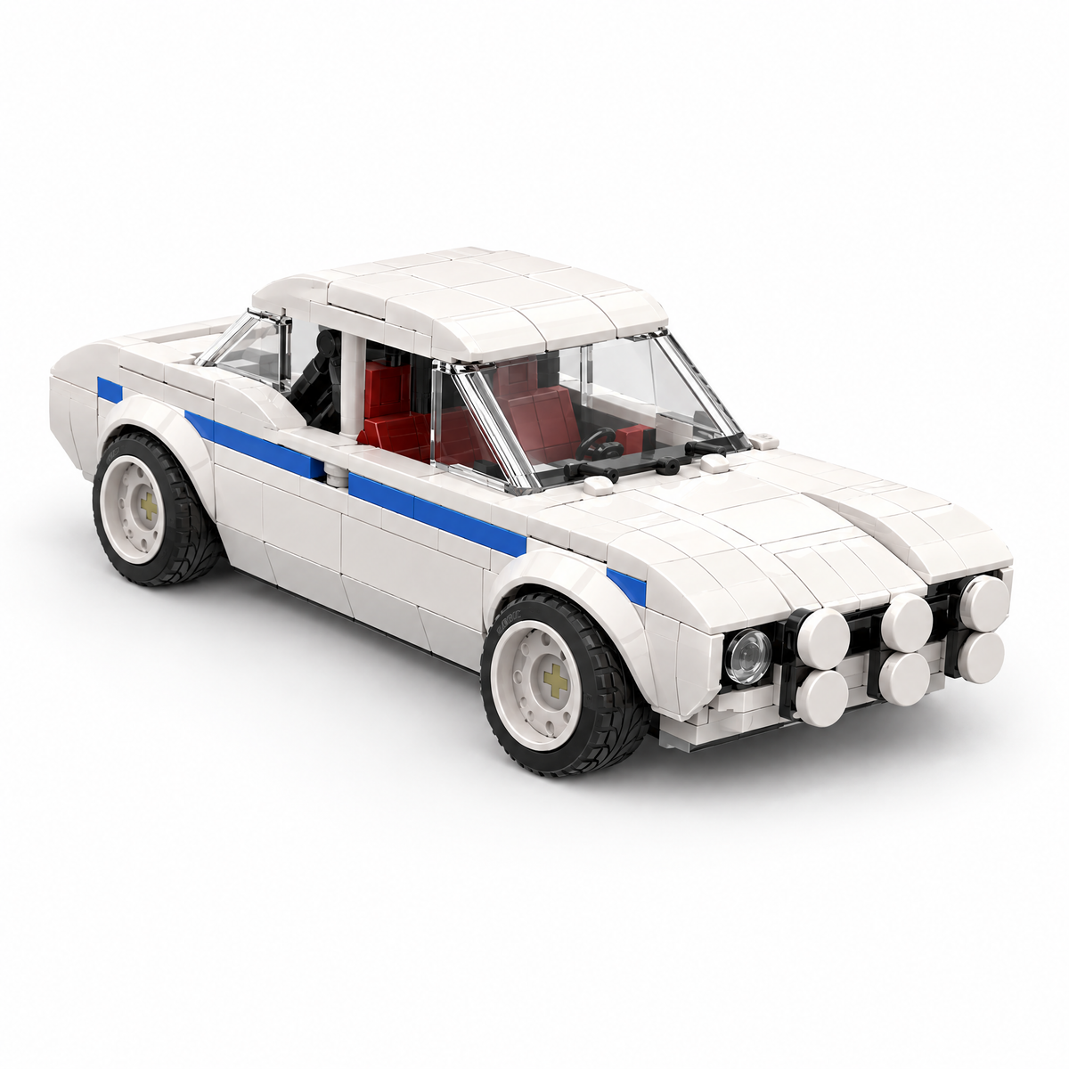 Blue Stripe Rally Classic brick car