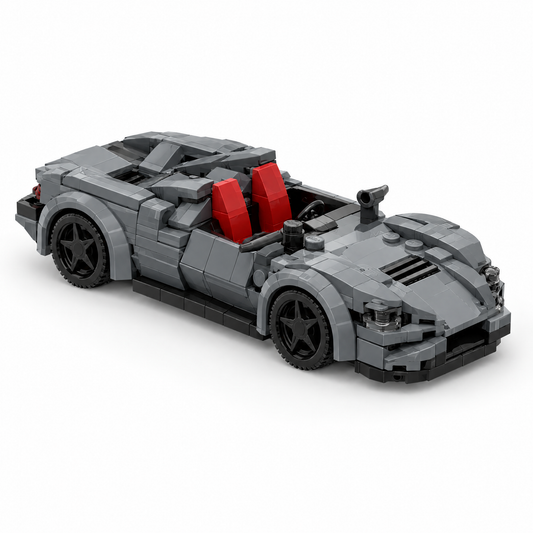 Grey Barchetta brick car
