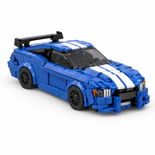 Blue Track Muscle brick car