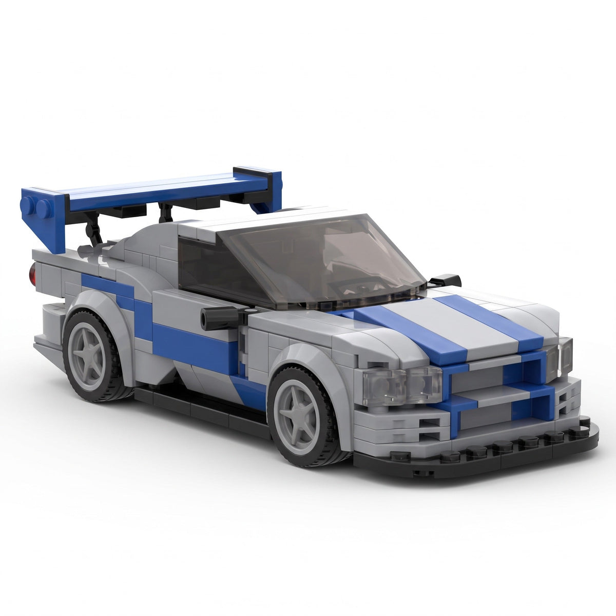 Ice Blue Street Racer brick car