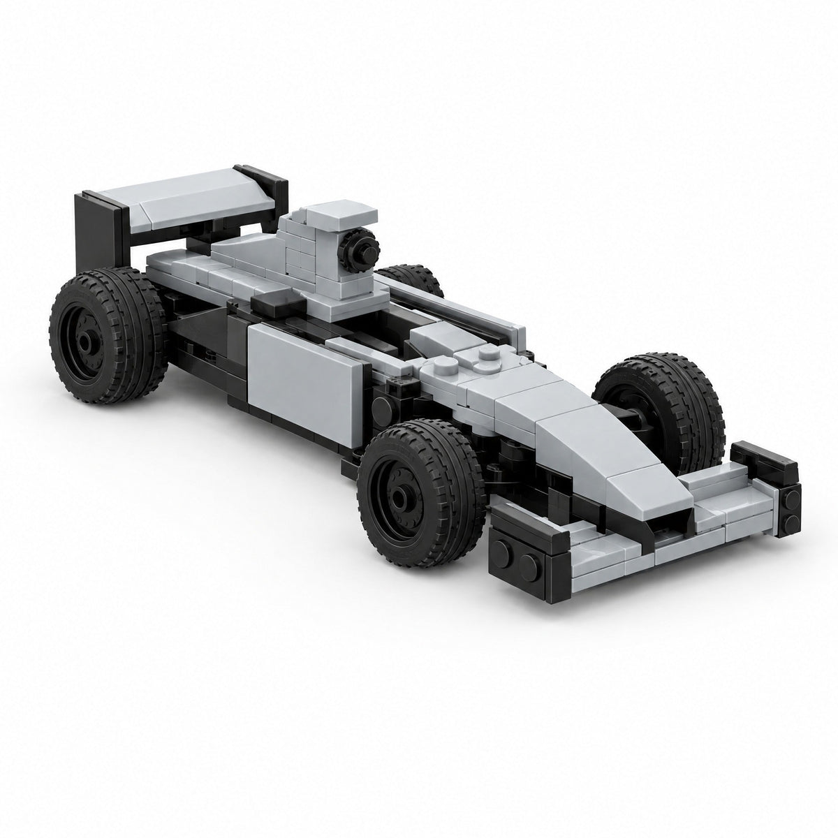 Silver Formula Racer brick car